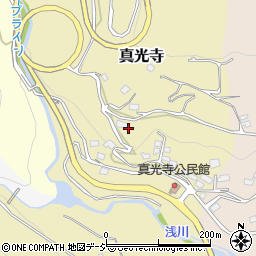 長野県長野市真光寺周辺の地図
