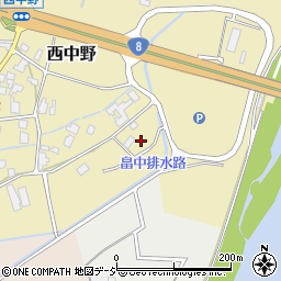 富山県小矢部市西中野737周辺の地図