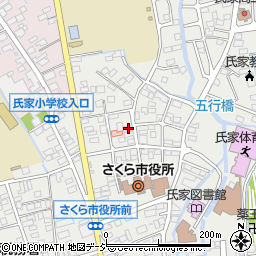 栃木県さくら市氏家2765周辺の地図