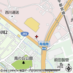 栃木県さくら市馬場189周辺の地図