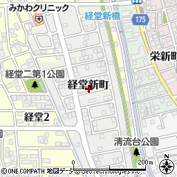 富山県富山市経堂新町周辺の地図