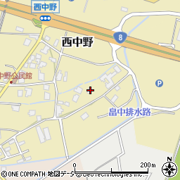 富山県小矢部市西中野691周辺の地図