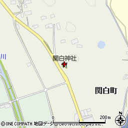 関白神社周辺の地図
