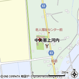 宇都宮市上河内老人福祉センター周辺の地図