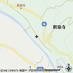 富山県中新川郡上市町釈泉寺141周辺の地図