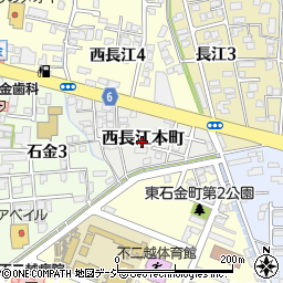 富山県富山市西長江本町周辺の地図