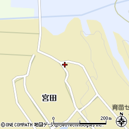石川県津幡町（河北郡）宮田（ニ）周辺の地図