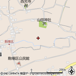 長野県上高井郡高山村駒場周辺の地図