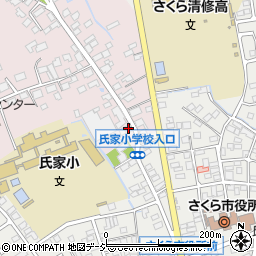 栃木県さくら市馬場107周辺の地図