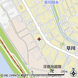 栃木県さくら市草川17-14周辺の地図