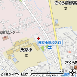 栃木県さくら市馬場105周辺の地図