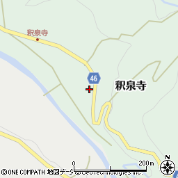 富山県中新川郡上市町釈泉寺130周辺の地図