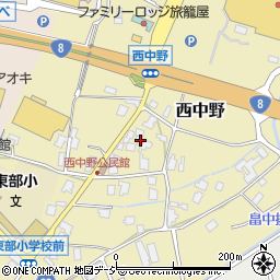 富山県小矢部市西中野578周辺の地図