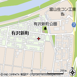 富山県富山市有沢新町34周辺の地図