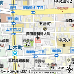 富山県富山市古鍛冶町周辺の地図
