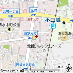 富山県富山市清水元町周辺の地図