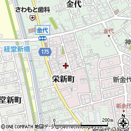 富山県富山市栄新町周辺の地図