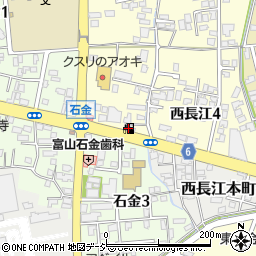 北日本石油株式会社　不二越給油所周辺の地図