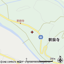 富山県中新川郡上市町釈泉寺18周辺の地図