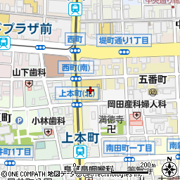 ピアゴ富山西町店駐車場周辺の地図