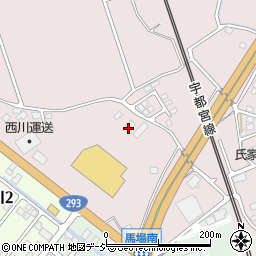 栃木県さくら市馬場144周辺の地図