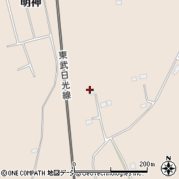 栃木県日光市明神1635周辺の地図
