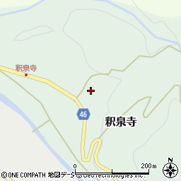 富山県中新川郡上市町釈泉寺122周辺の地図