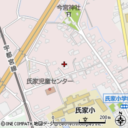 栃木県さくら市馬場89周辺の地図
