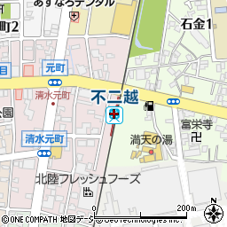 不二越駅周辺の地図