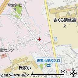 栃木県さくら市馬場7周辺の地図