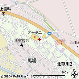 栃木県さくら市北草川周辺の地図