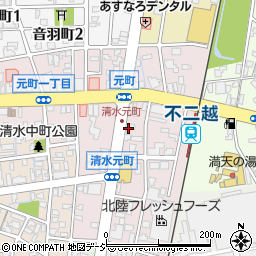 富山県富山市清水元町2-9周辺の地図