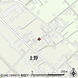 栃木県さくら市上野周辺の地図