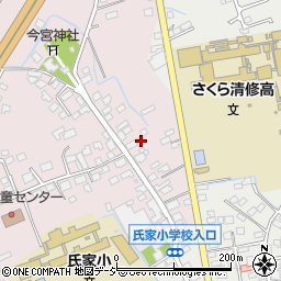 栃木県さくら市馬場8周辺の地図