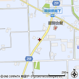 富山県高岡市醍醐374周辺の地図