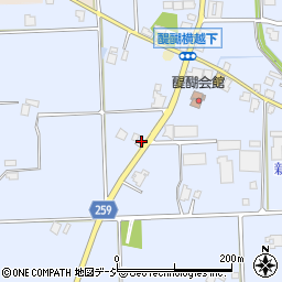 富山県高岡市醍醐374-2周辺の地図