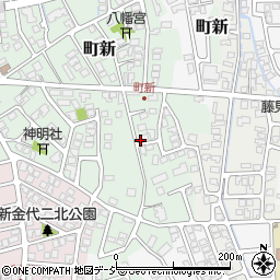 富山県富山市町新212周辺の地図