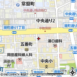 富山信用金庫本店営業部周辺の地図