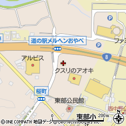 ローソン小矢部桜町店周辺の地図