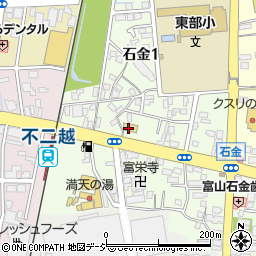 ローソン富山石金店周辺の地図