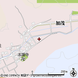 石川県河北郡津幡町加茂に周辺の地図