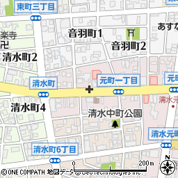 富山県富山市元町周辺の地図