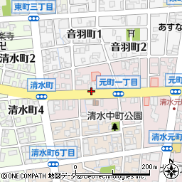 富山県富山市元町1丁目周辺の地図