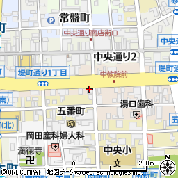 富山ＹＭＣＡ　堤町本館周辺の地図