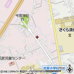 栃木県さくら市馬場13周辺の地図