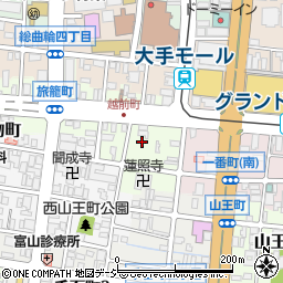 富山県富山市越前町周辺の地図
