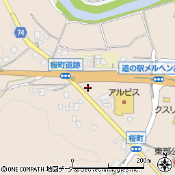 富山県小矢部市桜町周辺の地図