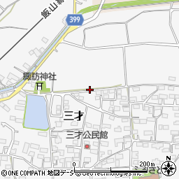 長野県長野市三才周辺の地図