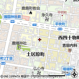 富山県富山市土居原町1-16周辺の地図