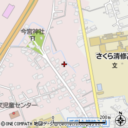 栃木県さくら市馬場12周辺の地図